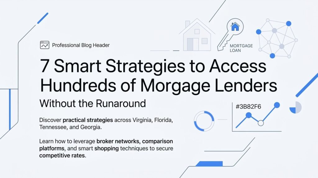 7 Smart Strategies to Access Hundreds of Mortgage Lenders (Without the Runaround)